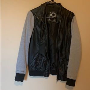 Guess jacket with material sleeves